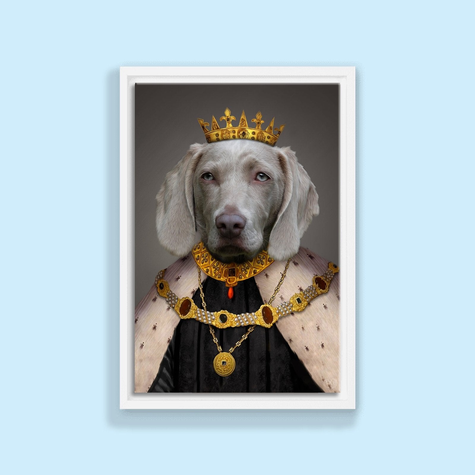 The Pawfect King - Custom Pet Portrait - 1 Pet - Furr and Family