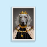 The Pawfect King - Custom Pet Portrait - 1 Pet - Furr and Family