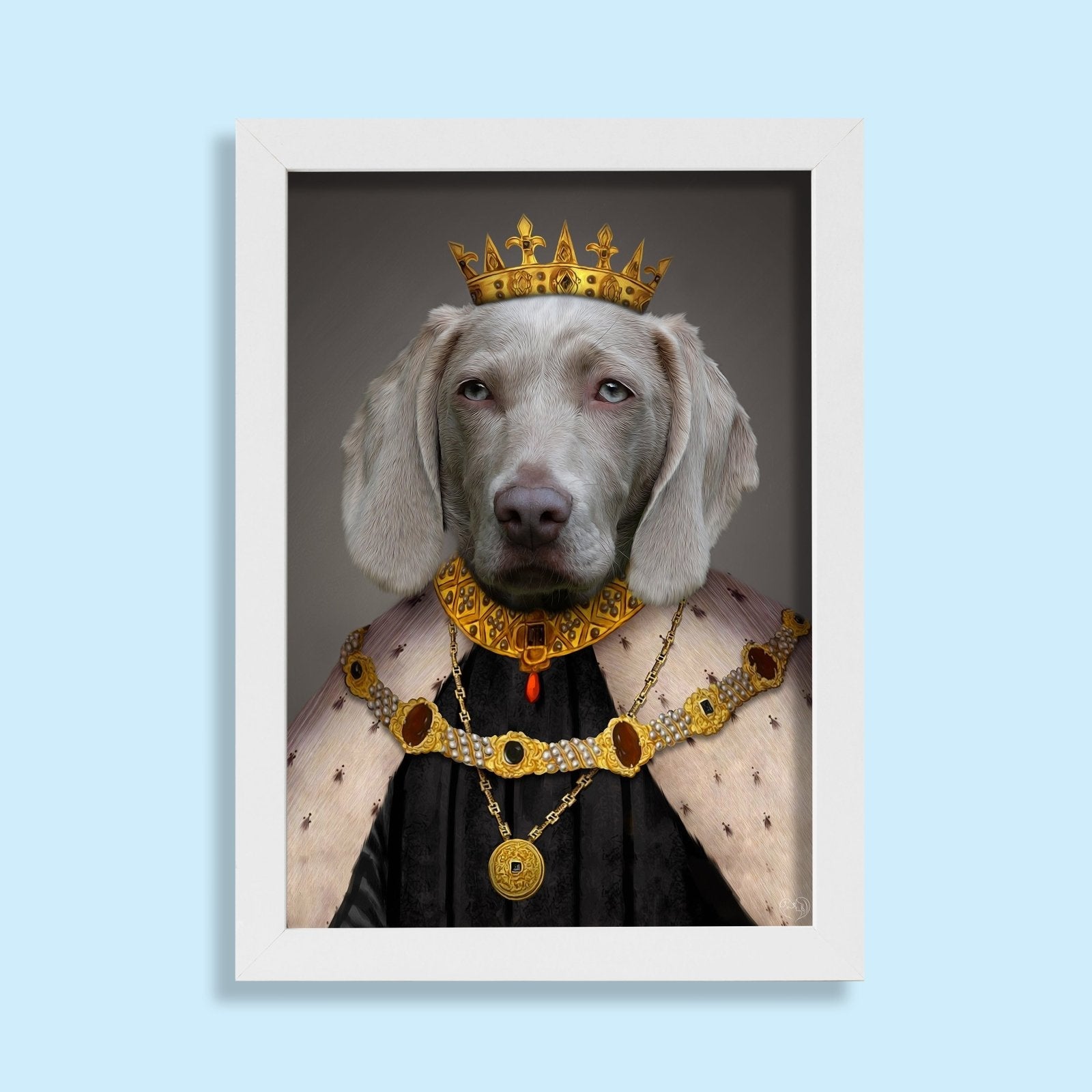 The Pawfect King - Custom Pet Portrait - 1 Pet - Furr and Family