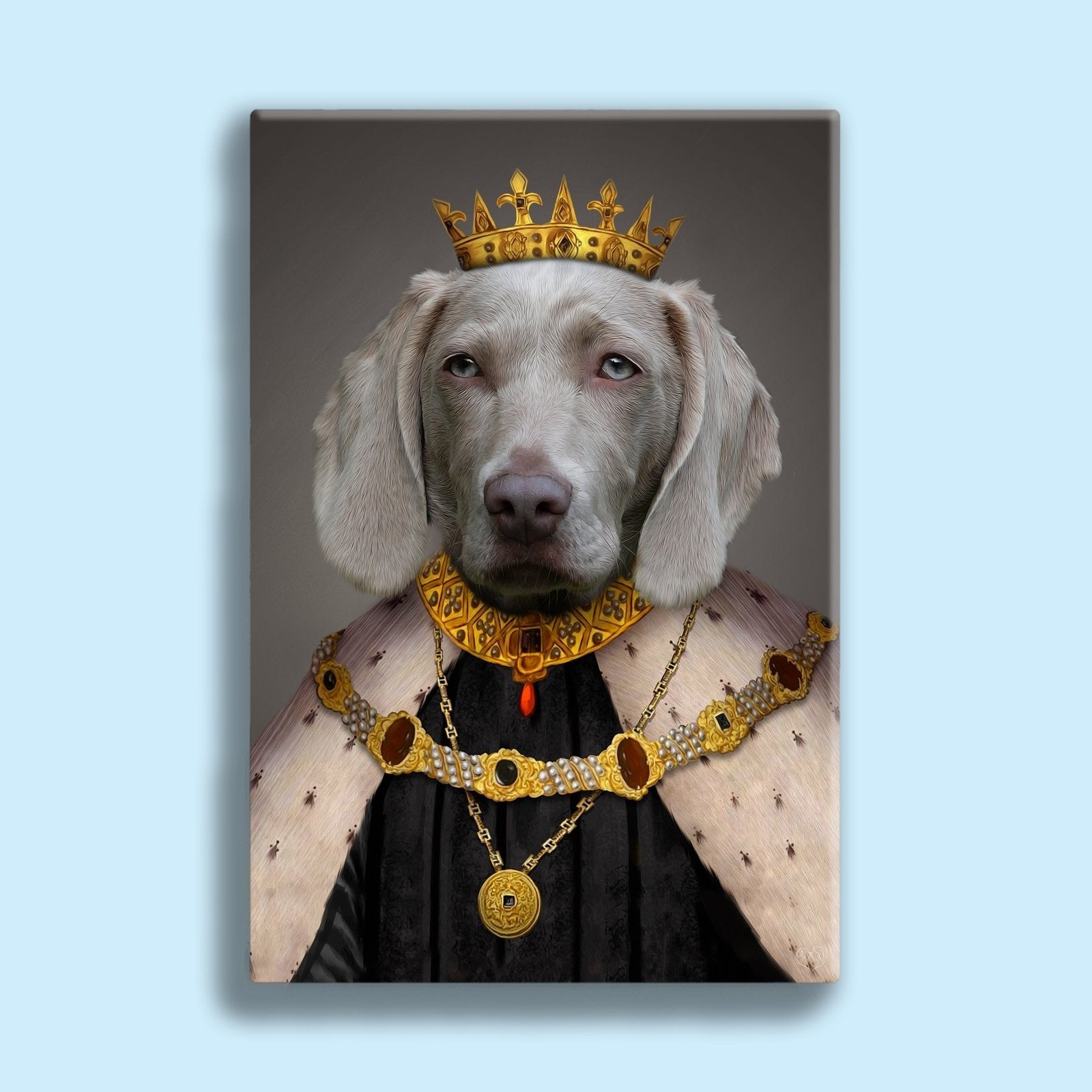 The Pawfect King - Custom Pet Portrait - 1 Pet - Furr and Family