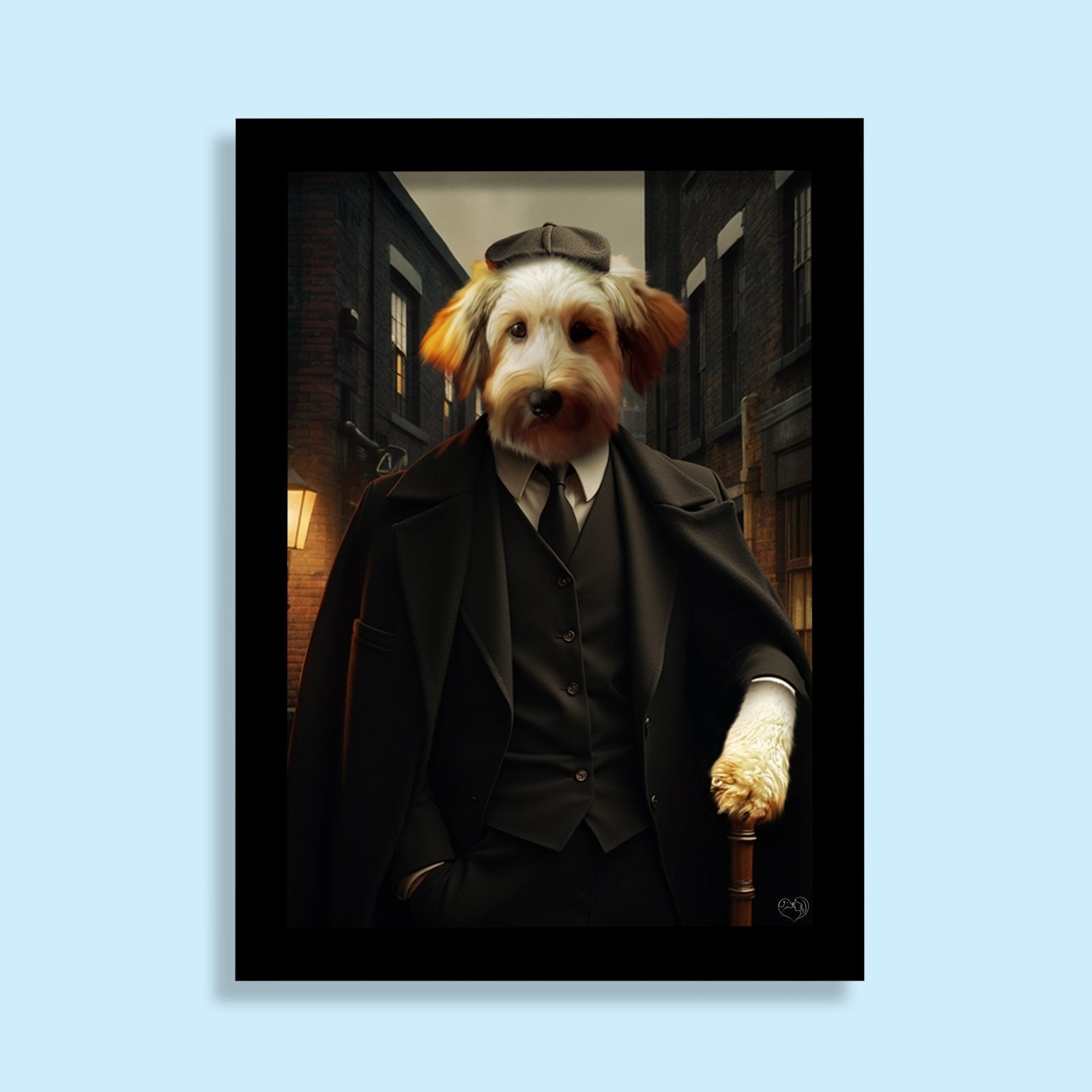 The Pawsh Blinder - Custom Peaky Blinder Pet Portrait - peaky blinder - 1 Pet - Furr and Family