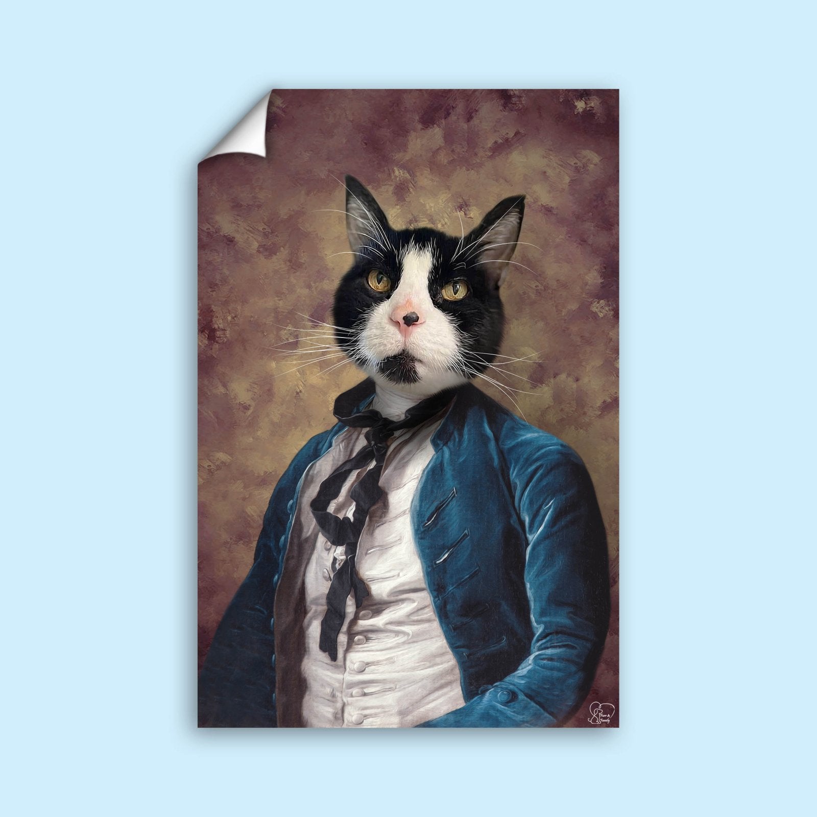 The Pet Aristopooch - Custom Pet Portrait - 1 Pet - Furr and Family