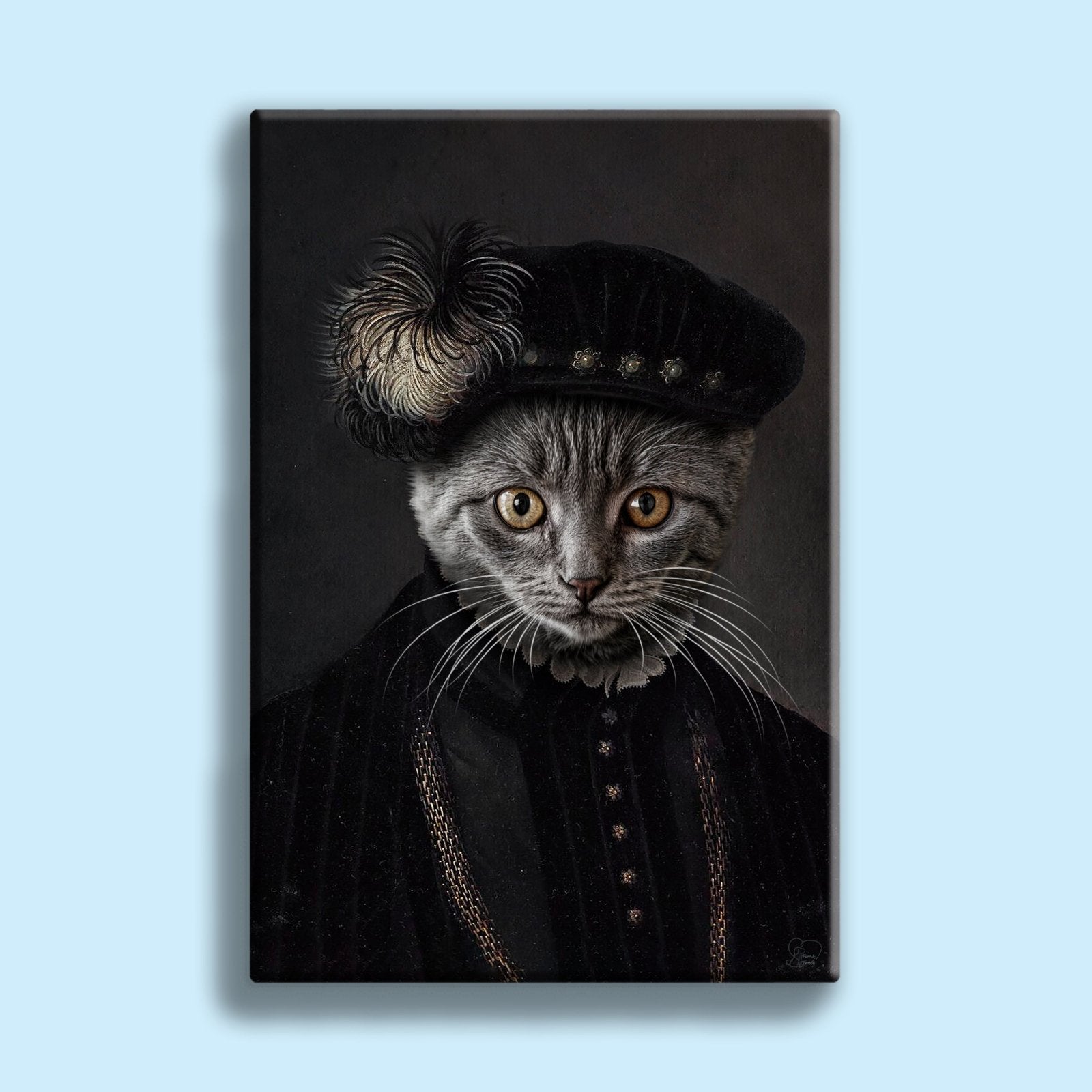 The Philosopher Custom Pet Portrait - 1 Pet - Furr and Family