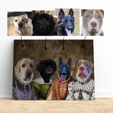 The Princesses - Custom Pet Portrait | Custom Pet Canvas - 4 pets - Furr and Family