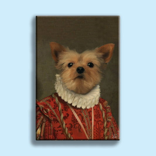The Renaissance Pet Prince - Custom Pet Portrait - 1 Pet - Furr and Family