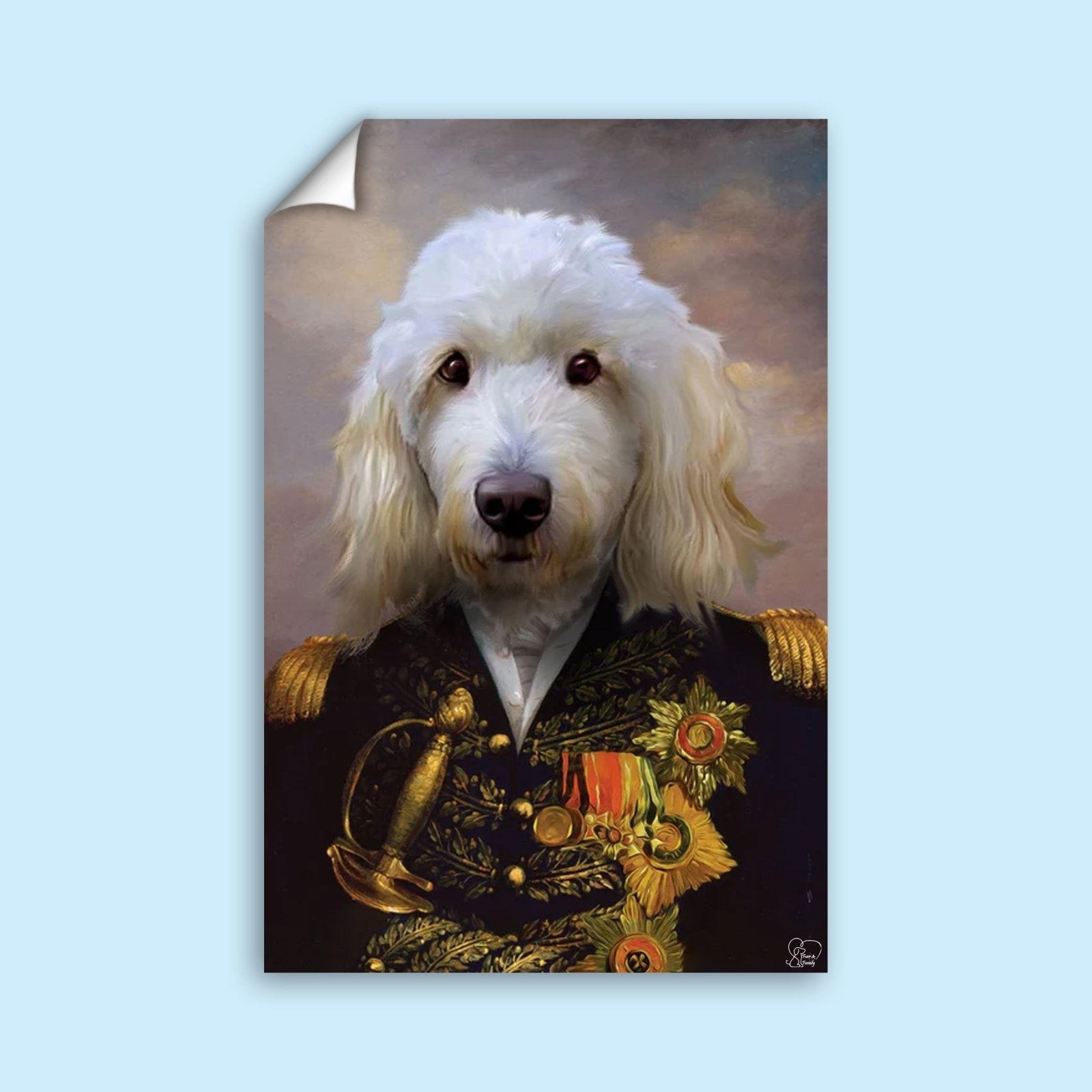 The Royal General - Custom Pet Portrait - 1 Pet - Furr and Family