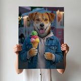 The Sweet Scoop - Custom Pet Portrait - Casual - 1 Pet - Furr and Family