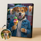 The Sweet Scoop - Custom Pet Portrait - Casual - 1 Pet - Furr and Family