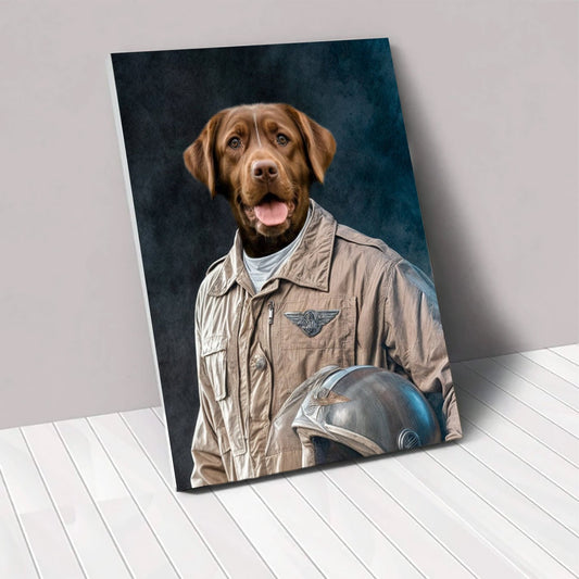 Top Gun - Custom Pet Portrait - 1 Pet - Furr and Family