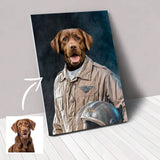 Top Gun - Custom Pet Portrait - 1 Pet - Furr and Family
