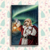 Transform Your Pet into a Christmas Legend with Our Custom Santa Pet Portrait! - 1 Pet - Furr and Family