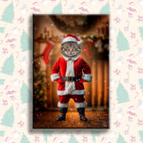 Transform Your Pet into a Christmas Legend with Our Custom Santa Pet Portrait! - 1 Pet - Furr and Family
