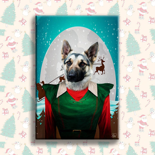 Transform Your Pet into a Christmas Legend with Our Custom Santa Pet Portrait! - 1 Pet - Furr and Family