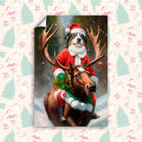 Transform Your Pet into a Christmas Legend with Our Custom Santa Pet Portrait! - 1 Pet - Furr and Family