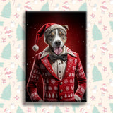 Transform Your Pet into a Christmas Legend with Our Custom Santa Pet Portrait! - 1 Pet - Furr and Family