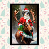Transform Your Pet into a Christmas Legend with Our Custom Santa Pet Portrait! - 1 Pet - Furr and Family