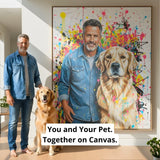 Unique Abstract Style - Custom Pet Portrait - Abstract art - 1 Pet - Furr and Family