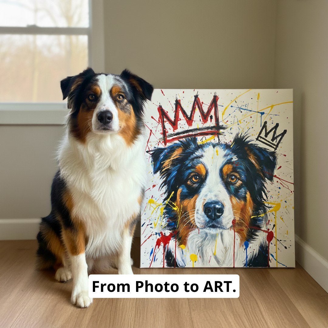 Unique Abstract Style - Custom Pet Portrait - Abstract art - 1 Pet - Furr and Family