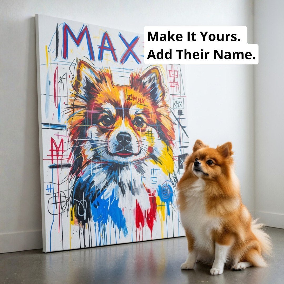 Unique Abstract Style - Custom Pet Portrait - Abstract art - 1 Pet - Furr and Family