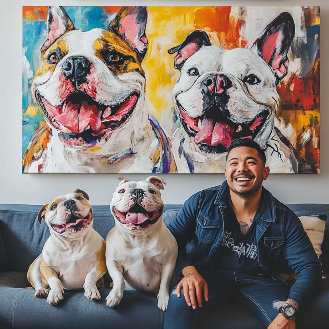 Unique Abstract Style - Custom Pet Portrait - Abstract art - 1 Pet - Furr and Family