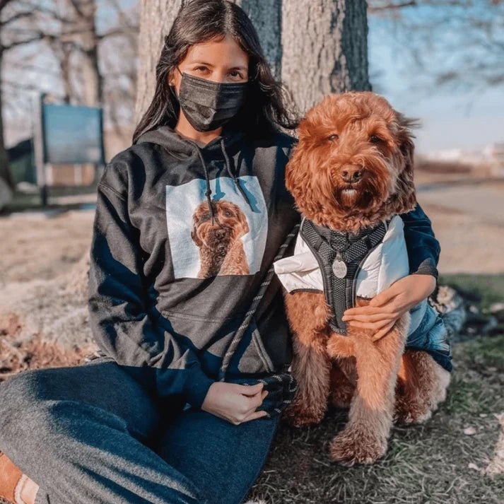 Unisex Hoodie - Black - Cap - 1 Pet - Furr and Family