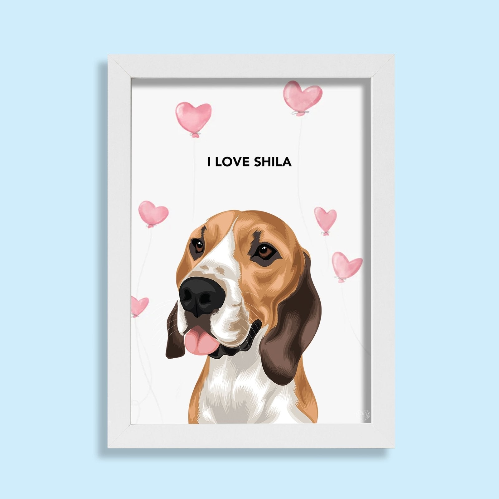 Valentines Pet Portrait - 1 Pet - Furr and Family