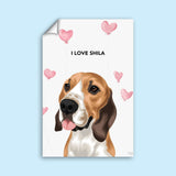 Valentines Pet Portrait - 1 Pet - Furr and Family