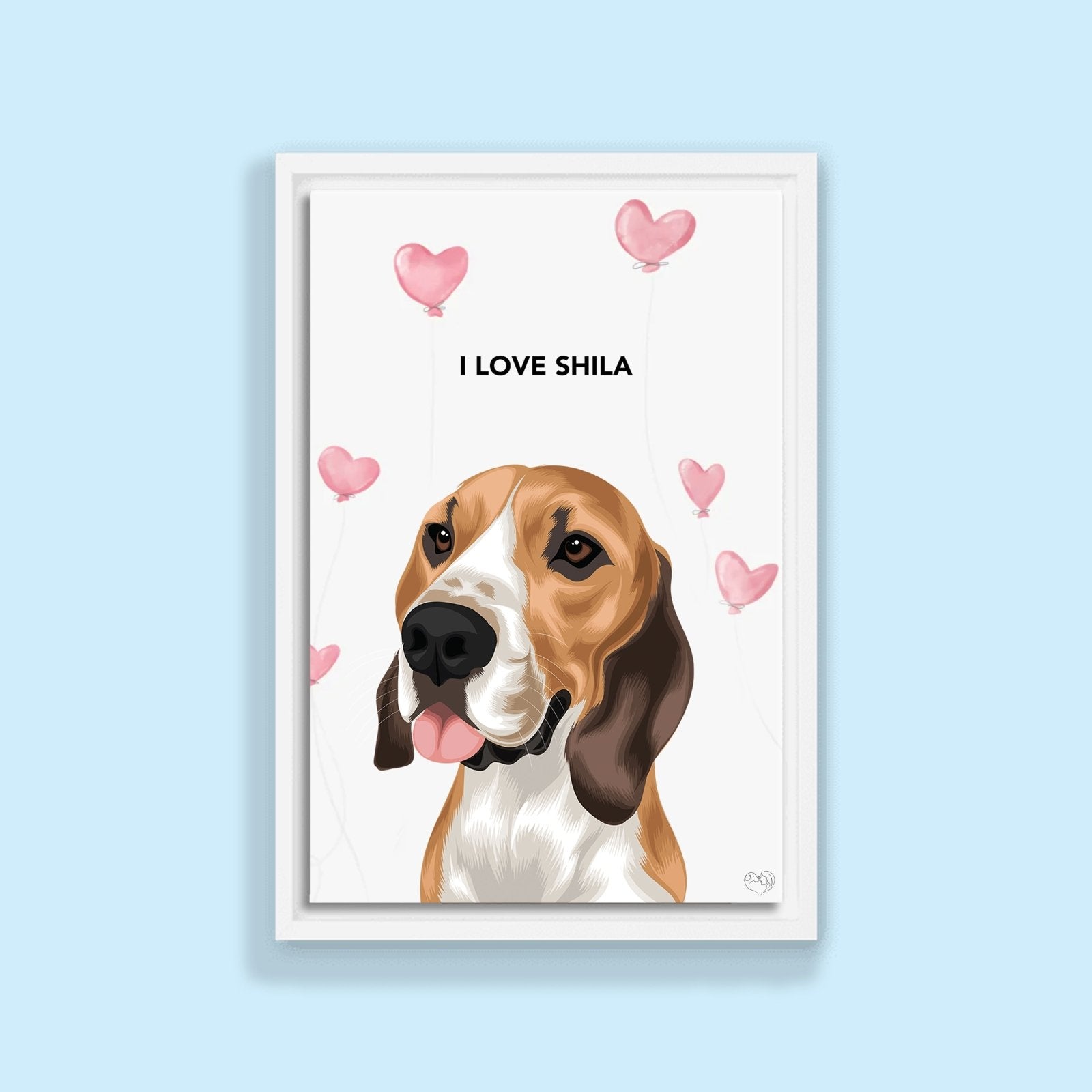 Valentines Pet Portrait - 1 Pet - Furr and Family