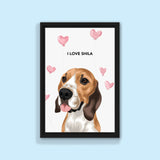 Valentines Pet Portrait - 1 Pet - Furr and Family