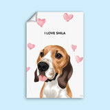 Valentines Pet Portrait - 1 Pet - Furr and Family