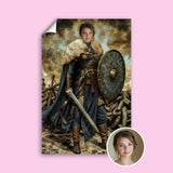 Viking Female Warrior Royal Portrait - Human Portrait - Female - Furr and Family