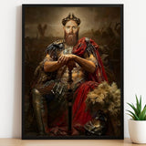 Warrior King Custom Human Portrait - Human Portrait - Male - Furr and Family