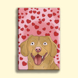 Watercolor Drawing Art - Custom Pet Portrait - 1 Pet - Furr and Family