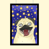 Watercolor Drawing Art - Custom Pet Portrait - 1 Pet - Furr and Family