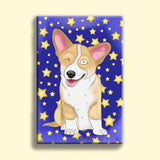 Watercolor Drawing Full Body Art - Custom Pet Portrait - 1 Pet - Furr and Family