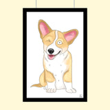 Watercolor Drawing Full Body Art - Custom Pet Portrait - 1 Pet - Furr and Family