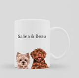 Modern Pet Vector - Custom Mug - 1 Pet - Furr and Family