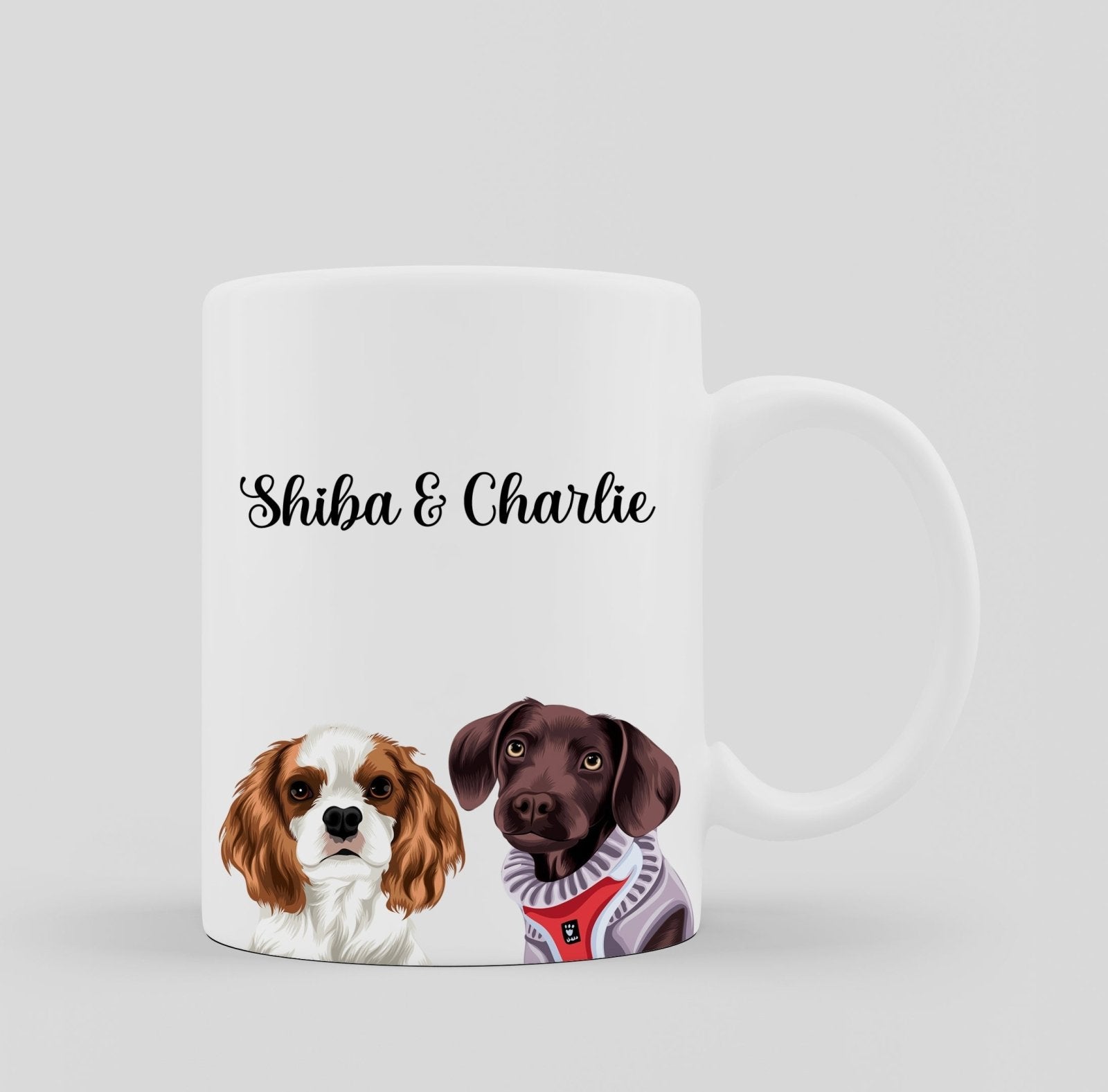 Modern Pet Vector - Custom Mug - 1 Pet - Furr and Family
