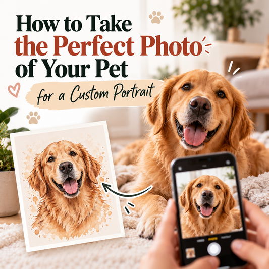 How to Take the Perfect Photo of Your Pet for a Custom Portrait