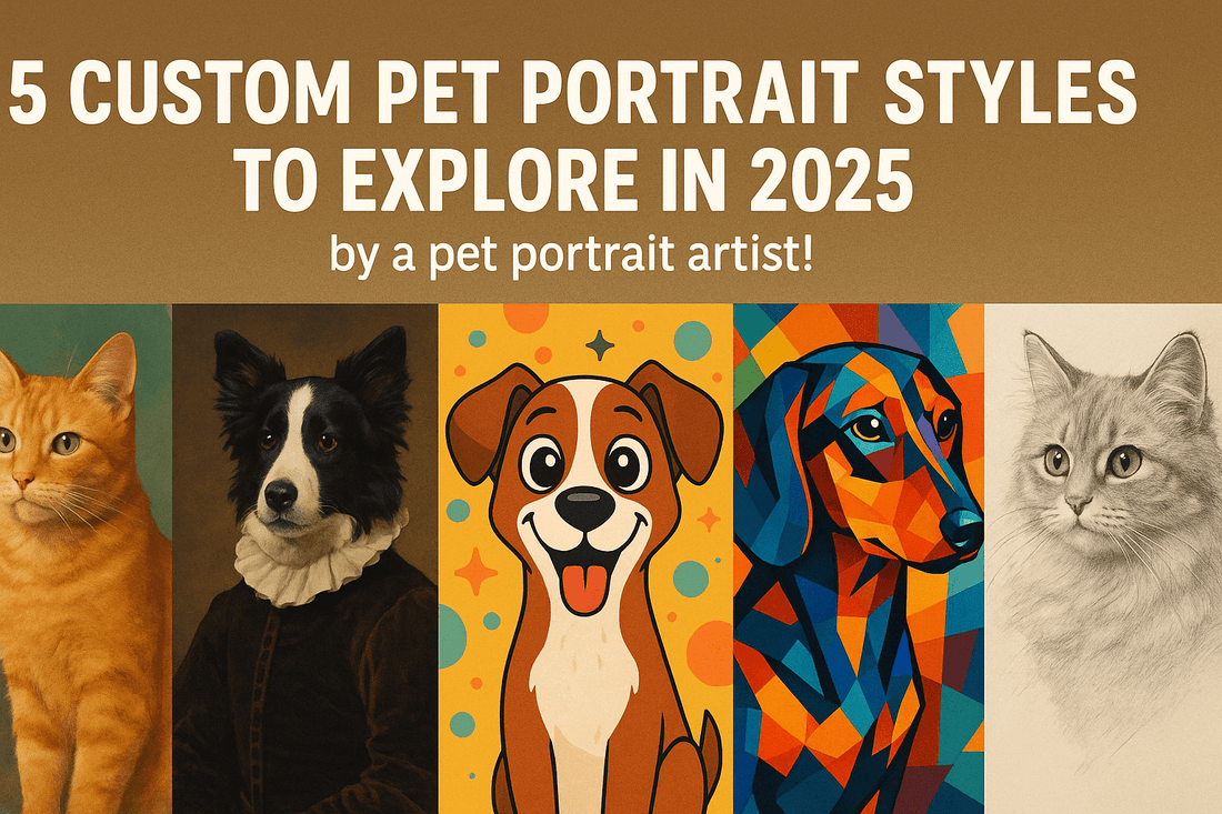 5 Custom Pet Portrait Styles to Explore: Find the Perfect Look for Your Furry Friend! - Furr and Family