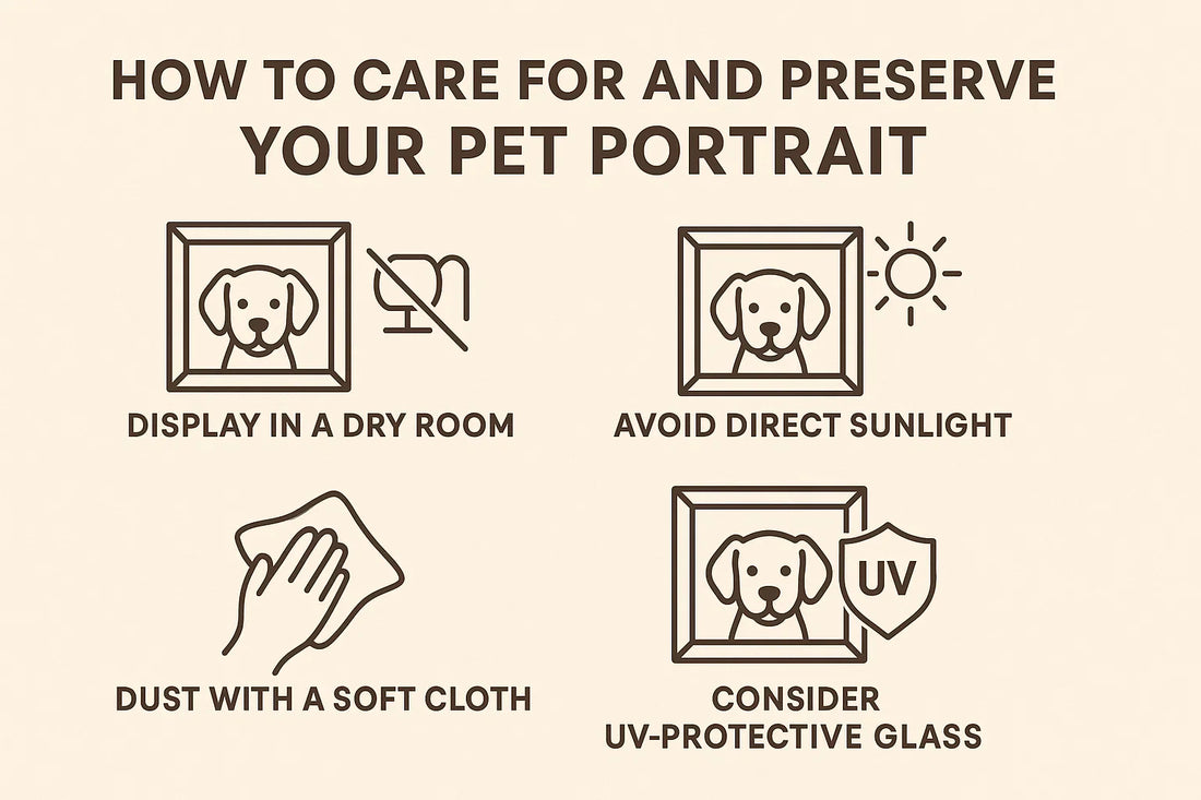 How to Care for and Preserve Your Pet Portrait