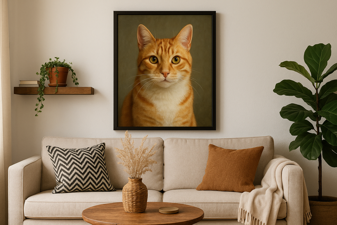 Creative and Stylish Ways to Display Your Custom Pet Portraits