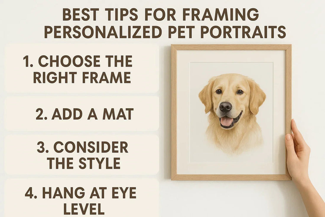 Best Tips for Framing Personalized Pet Portraits 2025 - Furr and Family