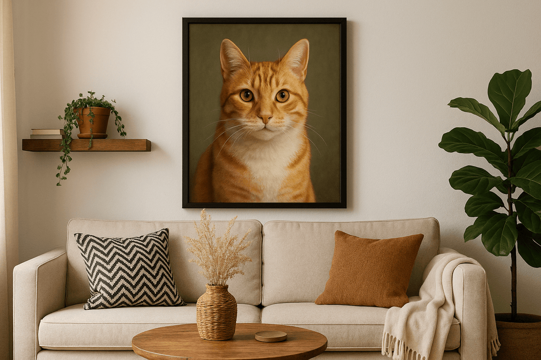 Creative and Stylish Ways to Display Your Custom Pet Portraits - Furr and Family