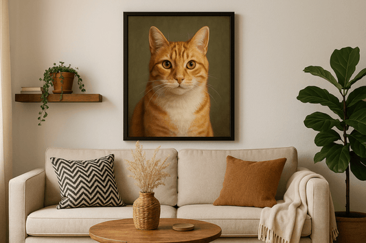 Creative and Stylish Ways to Display Your Custom Pet Portraits - Furr and Family