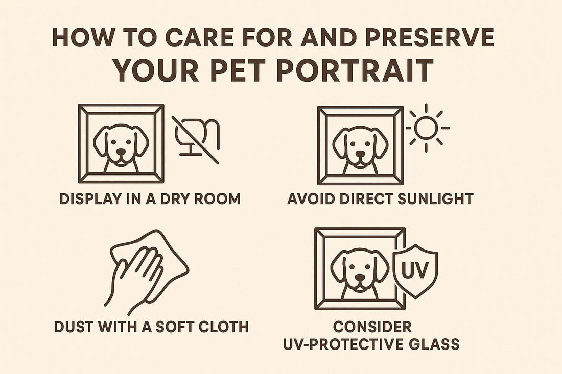 How to Care for and Preserve Your Pet Portrait - Furr and Family