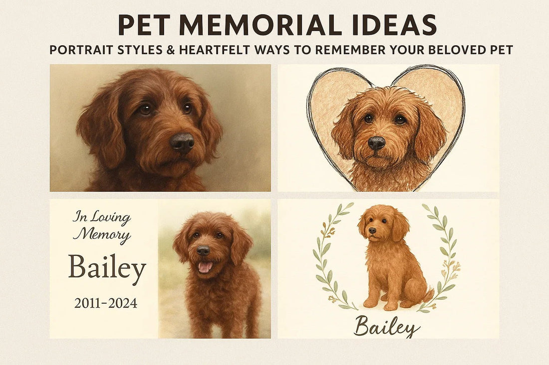 Pet Memorial Ideas: Portrait Styles & Heartfelt Ways to Remember Your Beloved Pet - Furr and Family