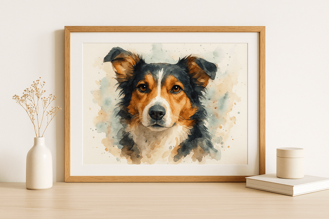 Watercolor Custom Pet Portraits: Soft, Dreamy, and Timeless - Furr and Family