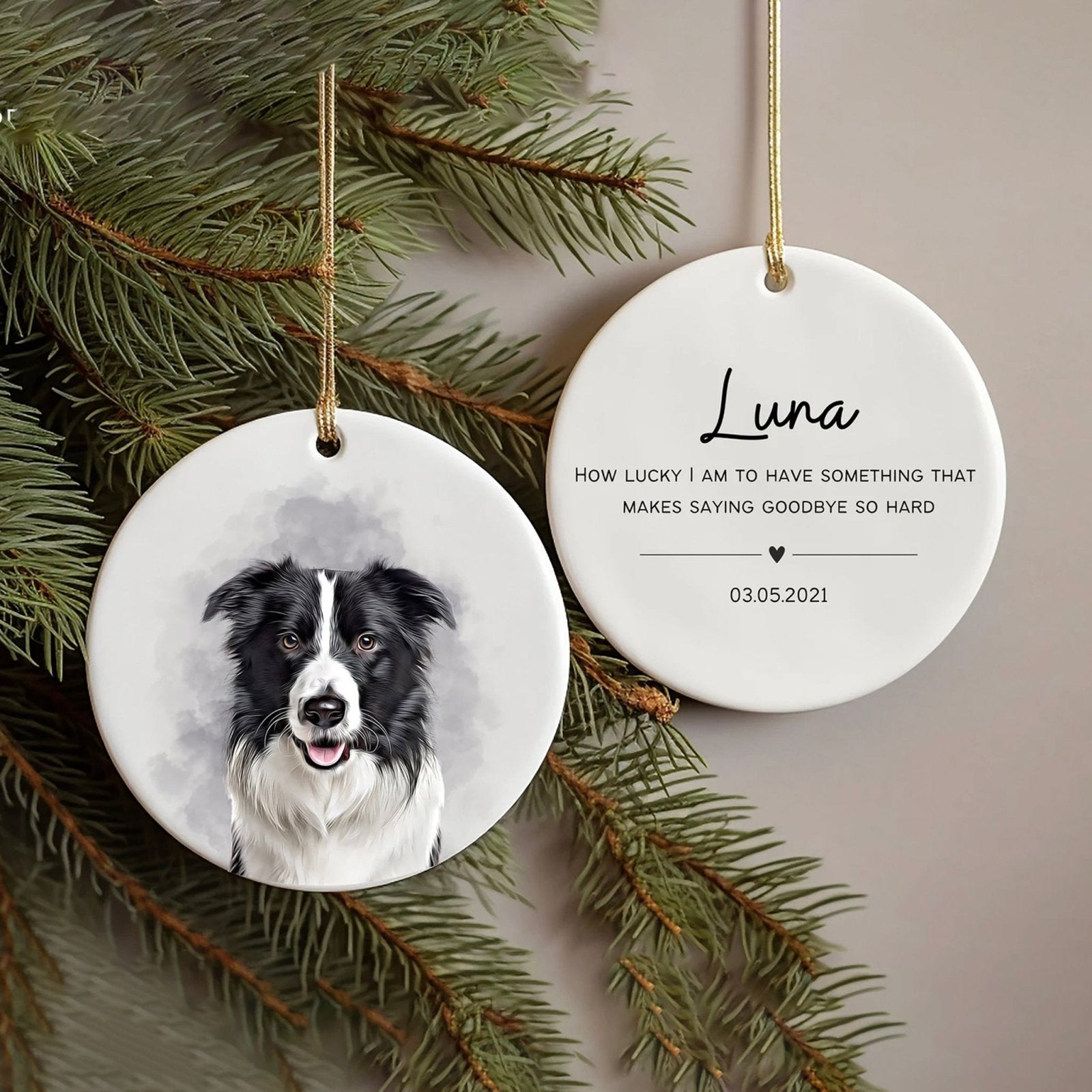 Personalized Pet Memorial Ornament