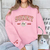 Custom Pet Portrait Floral Applique Embroidered Sweatshirt Hoodie T-shirt